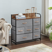 Load image into Gallery viewer, Gifts- Drawer Dresser, Dresser Organizer, Fabric Dressers for Bedroom, Storage Tower for Hallway, Entryway, Closets, Sturdy Steel Frame, Wood Top &amp; Handles XH