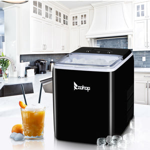 Ice Maker Black Plastic Transparent Cover/Display Commercial/Household XH