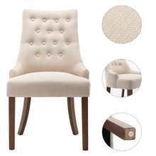 Load image into Gallery viewer, Free Shipping Modern Elegant -Tufted Upholstered Fabric ,Dining Side Csdhair Set of Two
