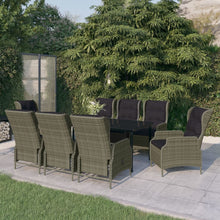 Load image into Gallery viewer, 9 Piece Patio Dining Set Brown