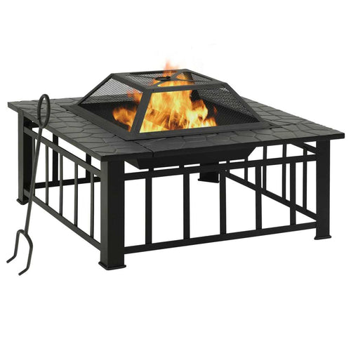 Garden Fire Pit with Poker 31.9