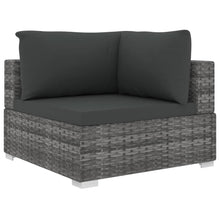 Load image into Gallery viewer, 13 Piece Garden Lounge Set with Cushions Poly Rattan Gray
