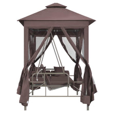 Load image into Gallery viewer, Gazebo Convertible Swing Bench Coffee