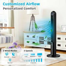 Load image into Gallery viewer, 42 Inch 80 Degree Tower Fan with Smart Display Panel and Remote Control