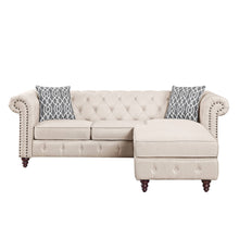 Load image into Gallery viewer, Waldina Reversible Sectional Sofa in Beige Fabric LV00643