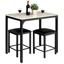 Load image into Gallery viewer, Small Space Kitchen Bar Furniture 3 Pieces Dining Table Set