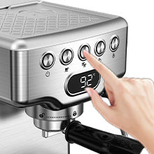 Load image into Gallery viewer, Espresso Machine; 20 bar espresso machine with milk frother for latte; cappuccino; Machiato; for home espresso maker; 1.8L Water Tank; Stainless Steel