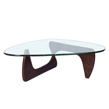 Load image into Gallery viewer, Modern triangle shaped glass coffee table .