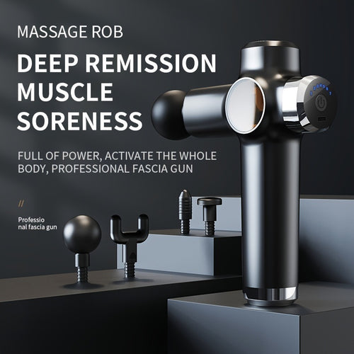 1pc Massage Gun Deep Tissue Muscle Massager; Percussion Massage Gun For Pain Relief; Portable Quiet Handheld Relaxation Electric Sport Massager