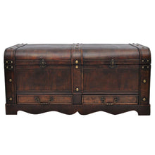 Load image into Gallery viewer, Wooden Treasure Chest Large Brown