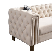 Load image into Gallery viewer, Modern velvet sofa CREAM color
