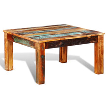 Load image into Gallery viewer, Coffee Table Square Reclaimed Wood