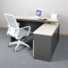 Load image into Gallery viewer, Office furniture desk sets l shaped melamine board office desk with side return{4 Left Only }