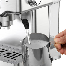 Espresso Machine; 20 bar espresso machine with milk frother for latte; cappuccino; Machiato; for home espresso maker; 1.8L Water Tank; Stainless Steel
