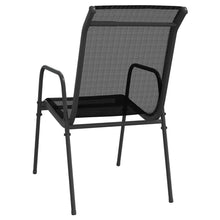 Load image into Gallery viewer, Patio Chairs 6 pcs Steel and Textilene Black