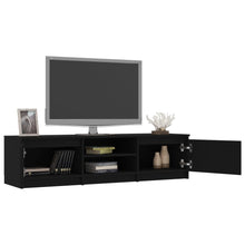 Load image into Gallery viewer, TV Cabinet Black 55.1&quot;x15.7&quot;x14&quot; Chipboard