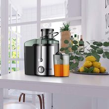 Load image into Gallery viewer, Juicer Juice Extractor, Homeleader Stainless Steel Centrifugal Juicer with 3&#39;&#39; Wide Mouth, for Fruits and Vegetables, BPA-FREE