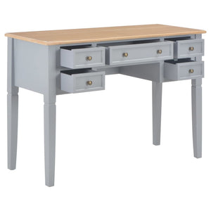 Writing Desk Gray 43.1"x17.7"x30.5" Wood