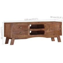 Load image into Gallery viewer, TV Cabinet 43.3&quot;x11.8&quot;x15.7&quot; Rough Mango Wood