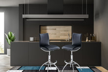 Load image into Gallery viewer, Modern Barstool Leatherette/Chrome Adjustable Height .