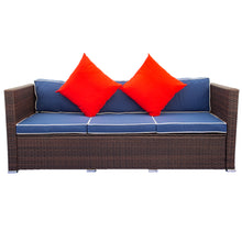 Load image into Gallery viewer, 3 Piece Patio Sectional Wicker Rattan Outdoor Furniture Sofa Set