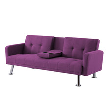 Load image into Gallery viewer, Convertible Folding Sofa Bed with Armrest ; Fabric Sleeper Sofa Couch for Living Room .