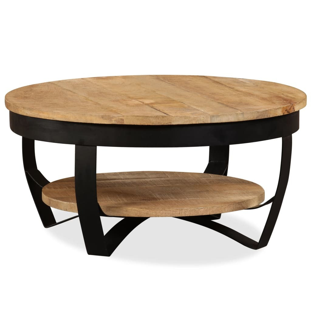 Coffee Table Solid Rough Mango Wood 25.6