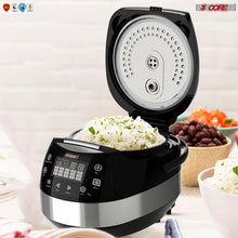 Load image into Gallery viewer, Rice Cooker Small Rice Maker Steamer Pot Electric Steamer Digital Electric Rice Pot Multi Cooker &amp; Food Steamer Warmer 5.3 Qt 5 Core RC0501