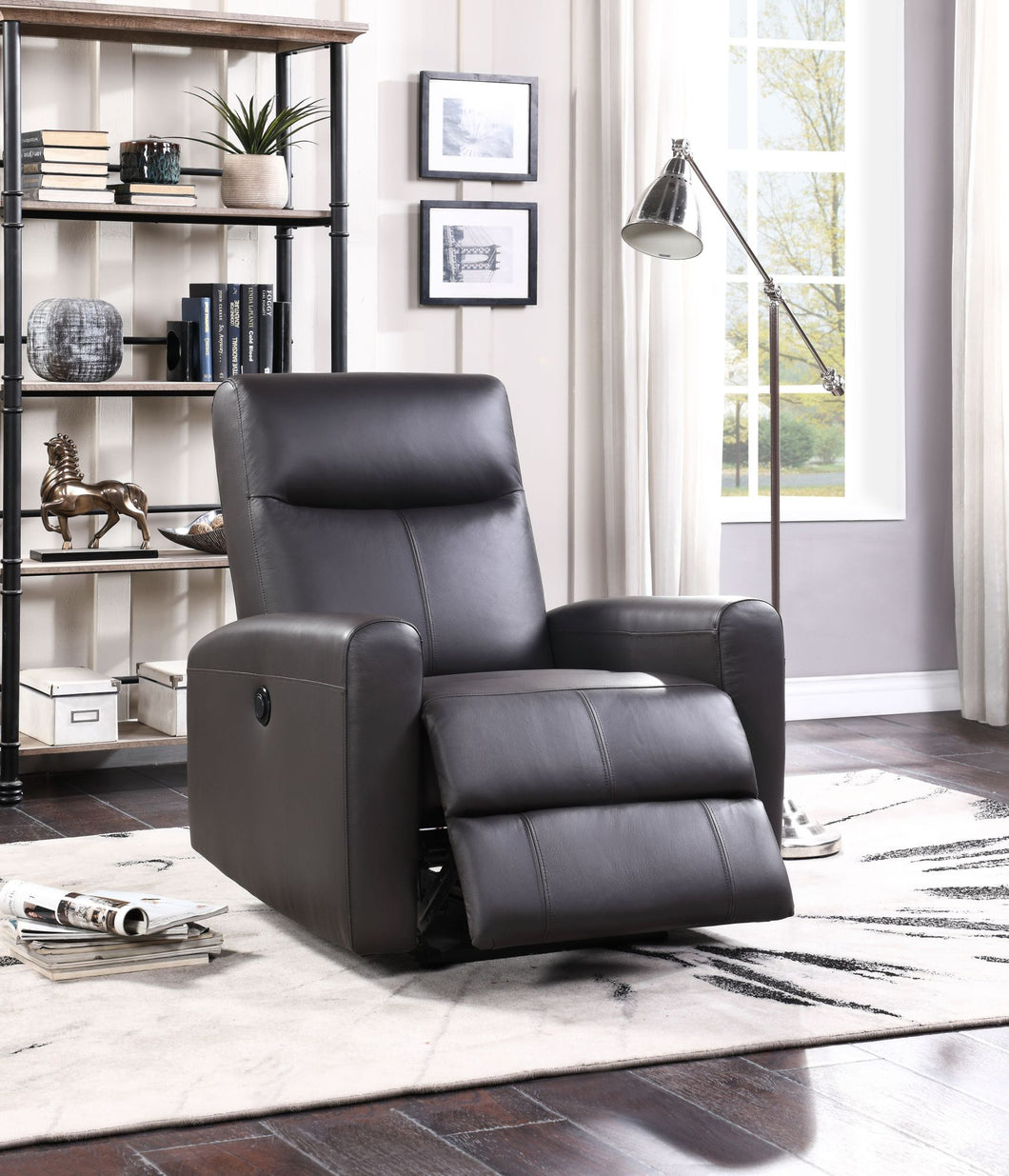 Blane Recliner (Power Motion), Brown Top Grain Leather Match