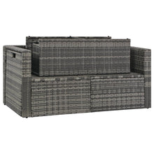 Load image into Gallery viewer, 6 Piece Garden Lounge Set with Cushions Poly Rattan Gray