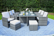 Load image into Gallery viewer, Direct Wicker 11-Piece Outdoor PE Rattan Wicker Patio Dining Table Set Garden Outdoor Patio Furniture Set