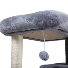 Load image into Gallery viewer, Cat tree-two square nest light gray