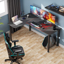 Load image into Gallery viewer, Eureka Ergonomic 61 inch L Shaped Desk, Home Office Gaming Computer Desk Corner Desk Table with Mouse Pad Easy Assembly, Left Side - Black