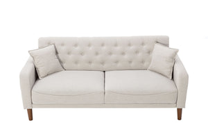 2047 White linen sofa bed
