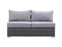Load image into Gallery viewer, Sheffield 4PC Pack Patio Sofa Set; Gray Fabric &amp; Gray Finish OT01091