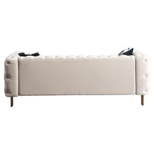 Load image into Gallery viewer, Modern velvet sofa CREAM color