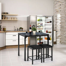 Load image into Gallery viewer, Small Space Kitchen Bar Furniture 3 Pieces Dining Table Set